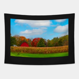 autumn landscape in the countryside Tapestry