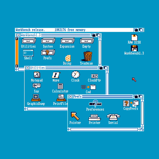 Amiga Workbench 1.3 by amigatees