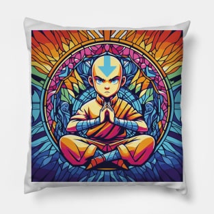 aang as the last air bender in battle position Pillow