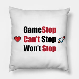 Gamestop Cant stop wont stop Pillow