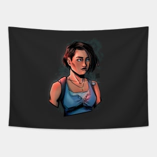 Jill Valentine resident evil 3 remake portrait Tapestry