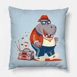 Hippo Hop Pillow