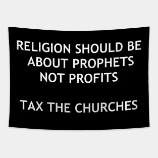 Prophets vs Profits Tapestry