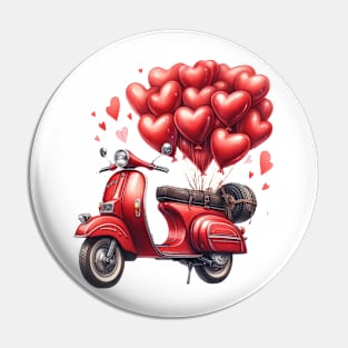 Valentine Vespa Pin