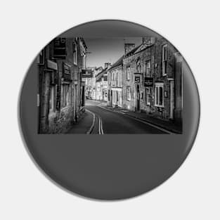 Wold Road Black and White Pin