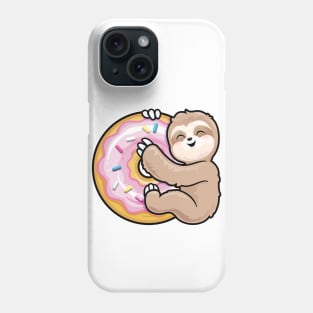 Sloth Pink Donut Phone Case