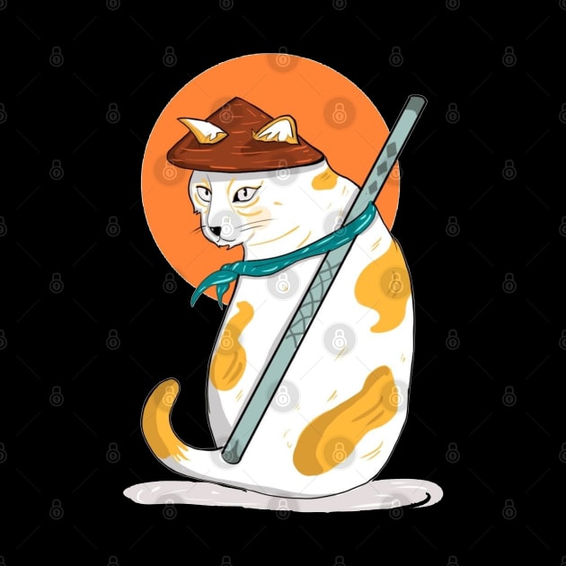 samurai cat by santiagoaldomarcias