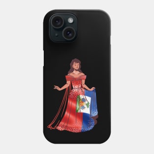 Patriotism Haitian Princess Heritage Haiti Flag Black Phone Case