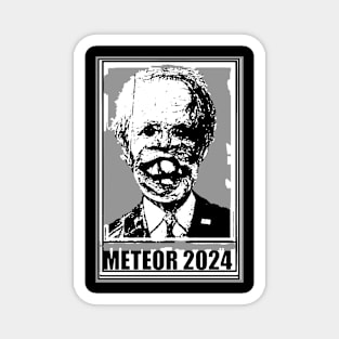 Vote Meteor 2024 in Classic Black & White Magnet