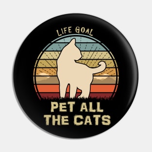 Pet All The Cats Mountains Pin