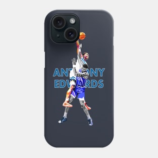 Anthony Edwards Dunk on John Collins WPAP Phone Case