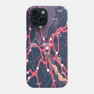 Bratislava colour map Phone Case