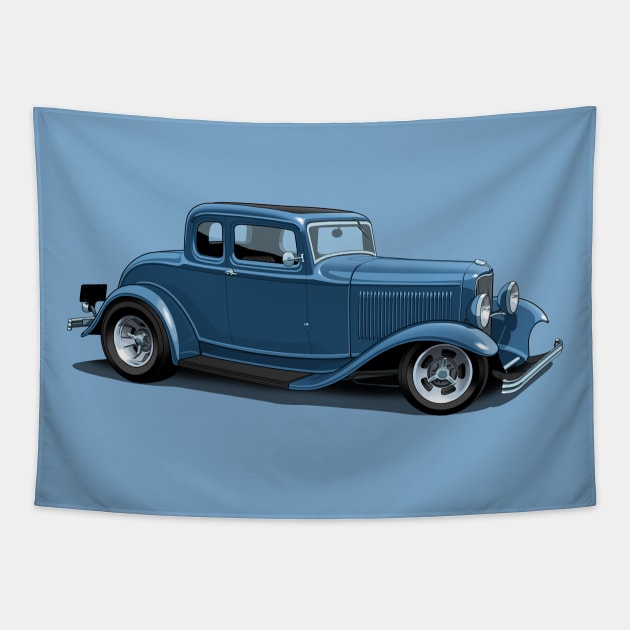 1932 Ford 5 window coupe Tapestry by candcretro