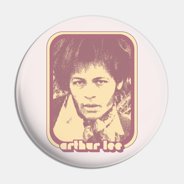 Arthur Lee  /// Retro 60s Style Fan Art Design Pin by DankFutura