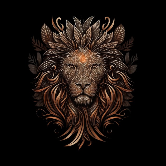 Majestic Tribal Lion by Tannaidhe's Designs