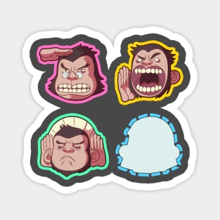 Three not so wise Monkeys Magnet