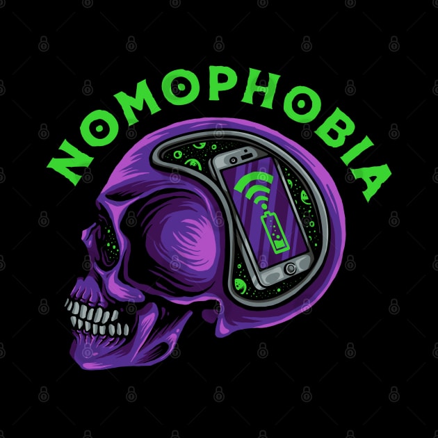 Nomophobia Skull by Stayhoom