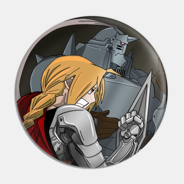 The Elric Brothers Pin by MelissaKleynowskiArt