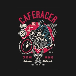 Caferacer, Vintage Retro Classic T-Shirt