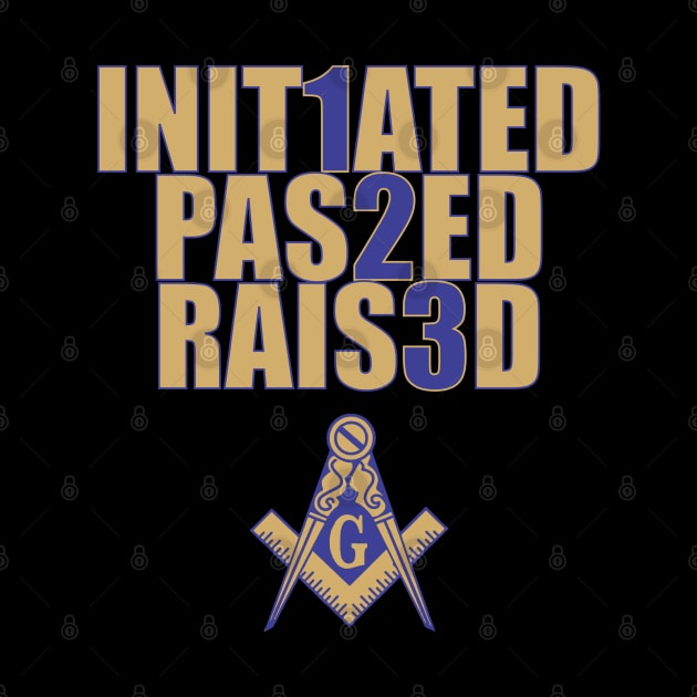 Initiated Passed Raised Blue & Gold by Brova1986