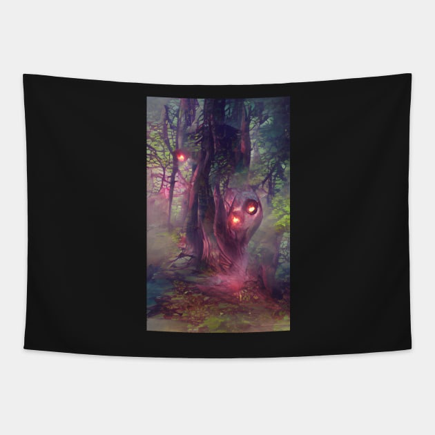 Fairy Lights Mystical Art Tapestry by Holisticfox