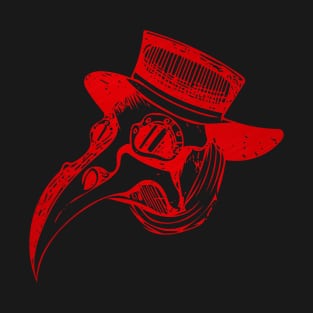 Plague Doc in Red T-Shirt