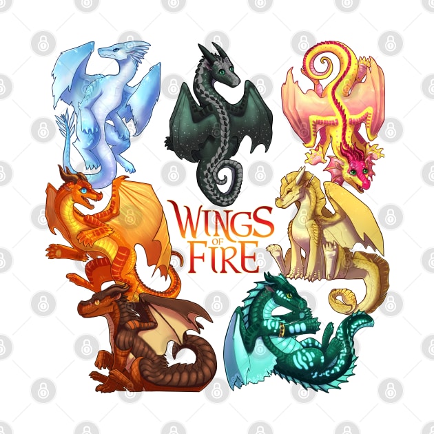 Wings of Fire: Jade Winglet Dragonets (with Logo) by Biohazardia