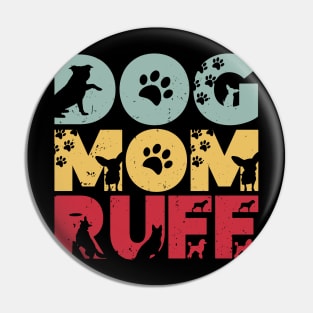 dog mum ruff funny , dog lover vintage valentines funny dog Pin