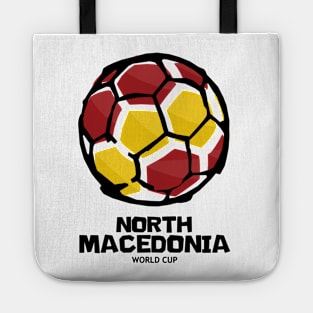 North Macedonia Football Country Flag Tote