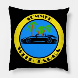 Summer with sportscar Pillow