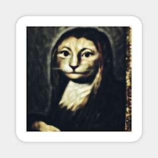 Monalisa Cat Design Magnet