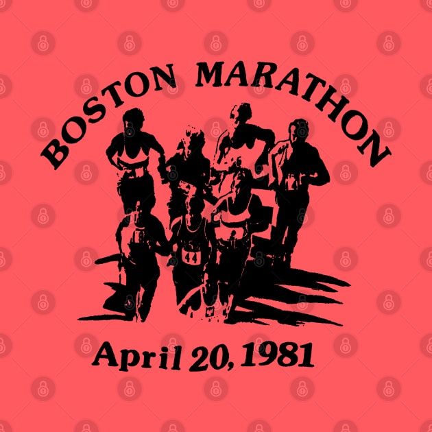 Vintage Boston marathon 1981 by APEE'666