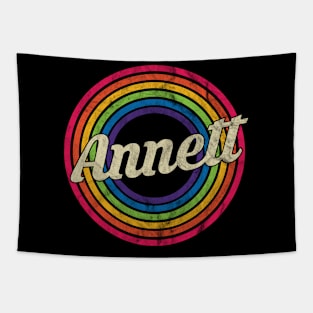 Annett - Retro Rainbow Faded-Style Tapestry