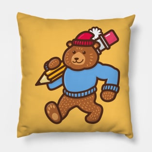 The Pencil Bear Pillow