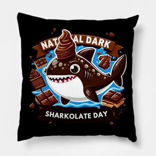 National Chocolate Shark Day Pillow