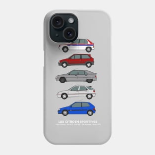 Citroen hot hatches car collection Phone Case