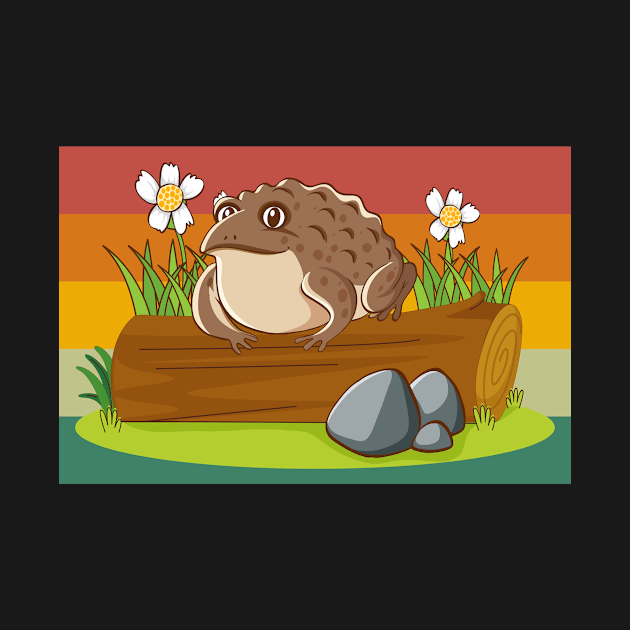 Vintage Animal Retro Toad 04 by rosenbaumquinton52