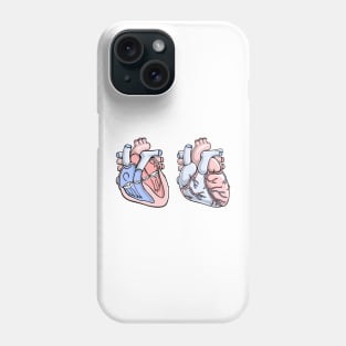 Human Heart Anatomy Illustration Phone Case