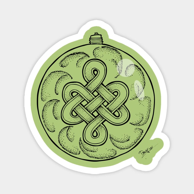 Celtic Knot Bauble Magnet by GeorgiaGoddard