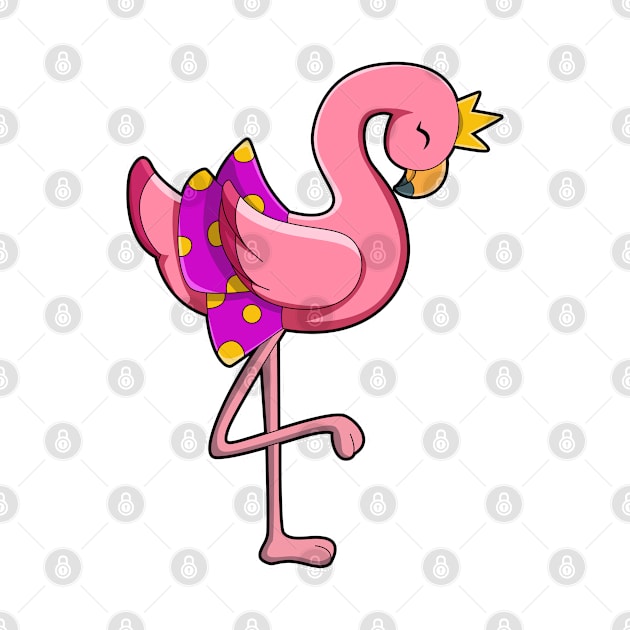 Flamingo with Crown & Skirt by Markus Schnabel