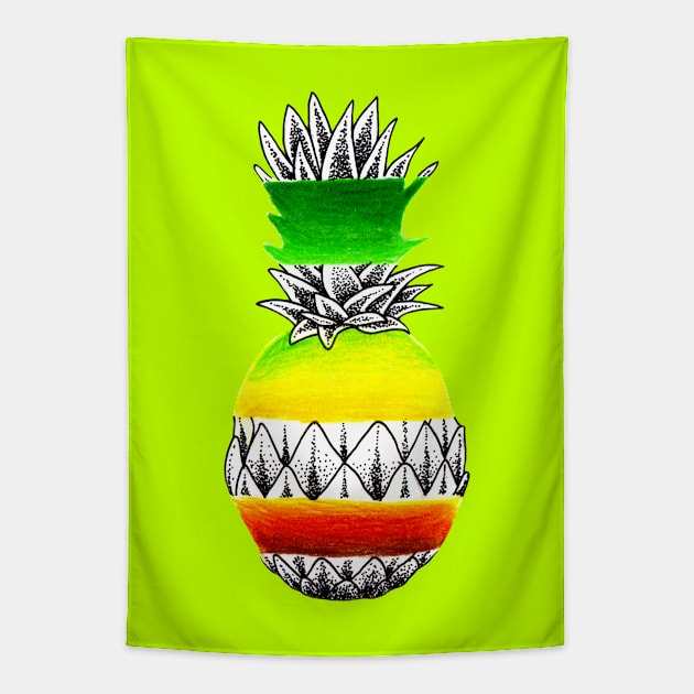 pineapple Tapestry by IvanJoh