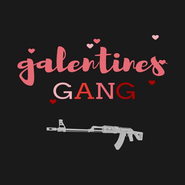 Retro 2022 Valentine's Day Galentines Gang Funny T-Shirt by flooky