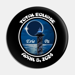 Erie Pennsylvania Total Solar Eclipse 2024 Path to Totality on Lake Erie Pin