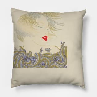 Glamorous Woman Diamonds Pillow