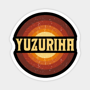 Vintage Proud Name Yuzuriha Birthday Gifts Circle Magnet