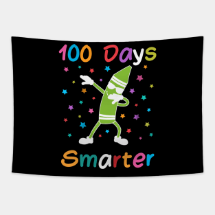 100 Days Smarter 100th Day of School Dabbing Crayon Tapestry