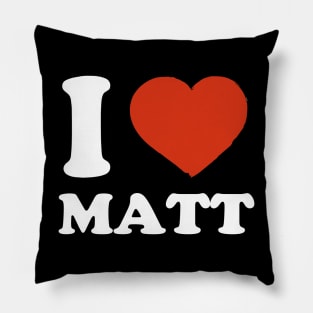 Personalized Matt Name Vintage Styles Camping 70s 80s 90s Pillow