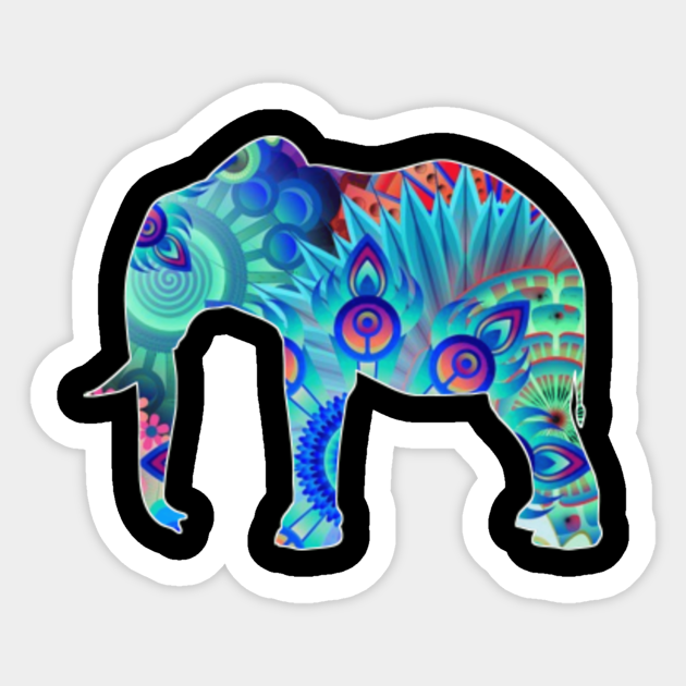 elephant animal zoo 1090 elephant sticker teepublic