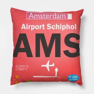AMS Amsterdam Airport Schiphol Pillow
