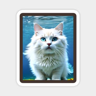 Selfie cat - Modern digital art Magnet